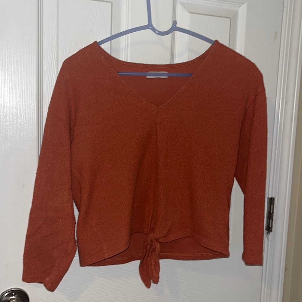 Orange Medium Cropped Sweater